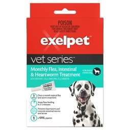 Exelpet™ Vet Series™ Flea, Intestinal & Heartworm Treatment for Large Dogs image