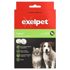 EXELPET EXELPET Capstar Flea Treatment CatSmall Dog 6 pack-1