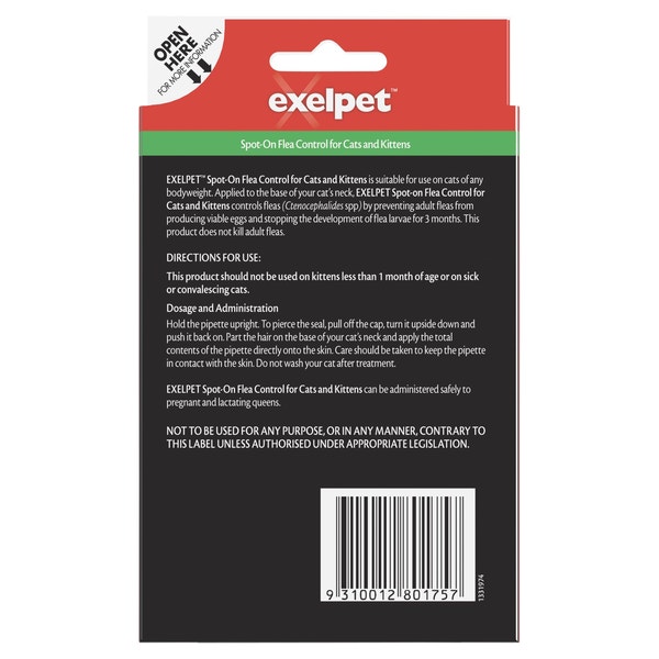 Exelpet™ Spot-On Flea Control for All Cats and Kittens