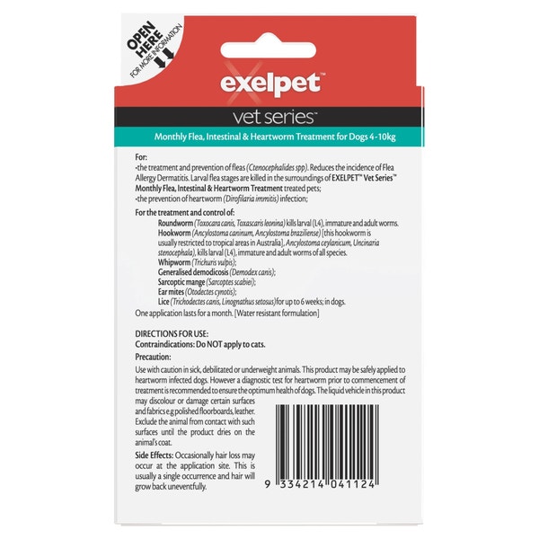 Exelpet™ Vet Series™ Flea, Intestinal & Heartworm Treatment for Small Dogs