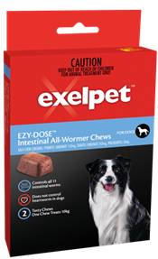 Ezy Dose Intestinal All Wormer For Dogs 2 Tasty Chews